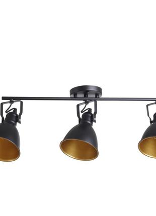 Світильник стельовий htl-302/3 e27 bk/g