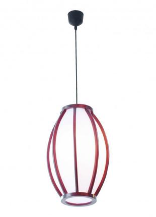 Люстра подвесная деревянная с абажуром bkl-118s/3