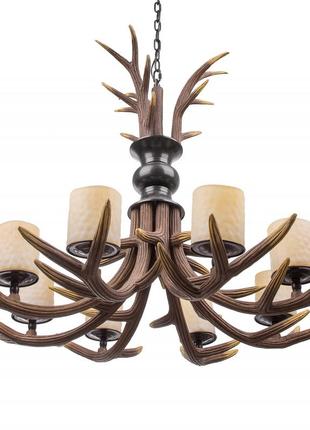 Люстра підвісна в скандинавському стилі дерев'яна "рога" bkl-099s/8 e142 фото