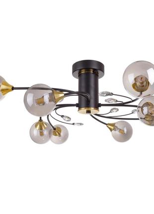 Потолочная люстра br-01 639c/8 g9 bk/g
