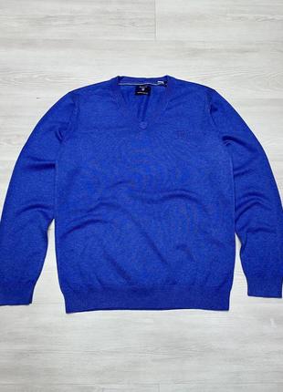 Gant фирменная синяя мужская кофта джемпер типа gap или ralph lauren