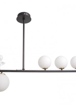 Оригінальна стельова люстра на 4 лампочки br-01 655s/3 g9 + 1 e27 bk