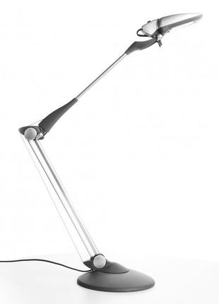 Настольная лампа на гибкой ножке офисная mtl-09 silver/gray