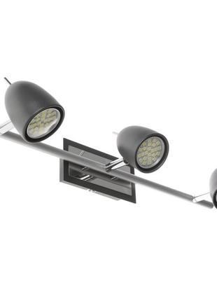 Светильник настенно-потолочный спот поворотный накладной htl-170/3 gu10 dgy2 фото