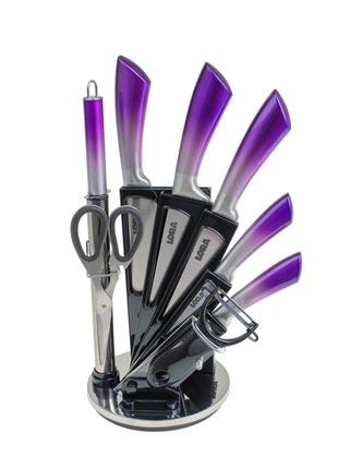 Набір ножів із підставкою ns43setkn/violet