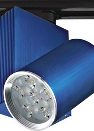 Светильник трековый поворотный led 205/6x3w nw blue