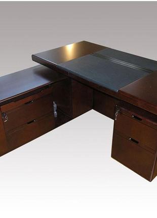 Стіл директора з приставкою і додатковим столом gimo italy