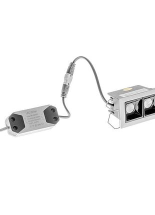 Світильник точковий hdl-dt 200/2*2w ww