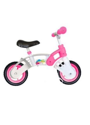 Велобег star bike eva 10" розово/белый