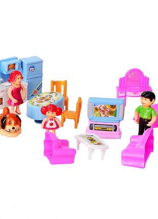 Ігровий набір ляльковий будиночок з фігурками im3462 фото