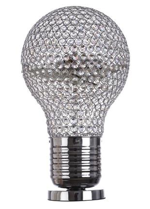 Настільна лампа в сучасному стилі кришталева br-01 388t/3 e14 ch