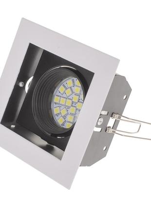 Світильник карданний ml-16-01 wh/bk mr16