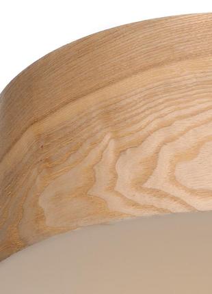 Люстра світлодіодна стельова дерев'яна у передпокій "дуб" bl-508c/22w led2 фото