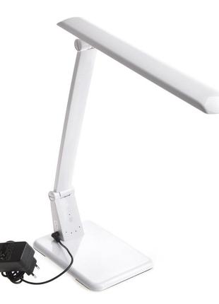 Настільна лампа на гнучкій ніжці сенсорна sl-55 5,4w wh l77-001