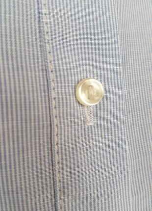 Оригинальная блуза h&amp;m с воланами и пуговицами на спинке, в мелкую полоску.9 фото