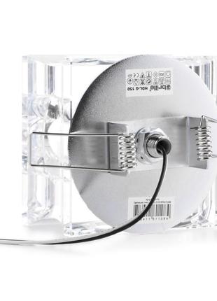 Светильник точечный декоративный hdl-g150 white crystal3 фото