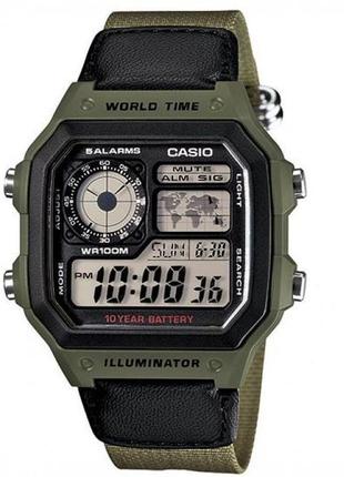 Чоловічий годинник casio ae-1200whb-3b