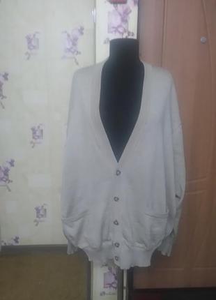 Чистая высококачественная шерсть! кофта мужская marz р.xl/xxl. большой размер.