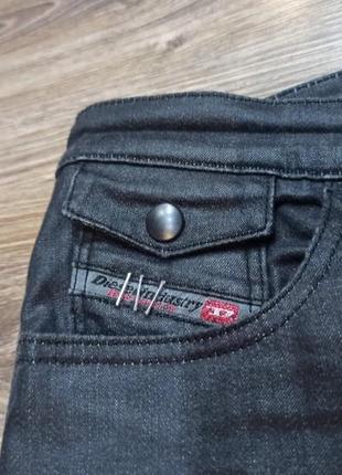 Diesel женские джинсы размер w-30 l-32 черно серые4 фото