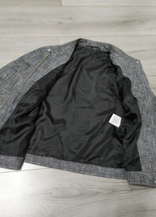 Шерстяной пиджак куртка блейзер на молнии7 фото
