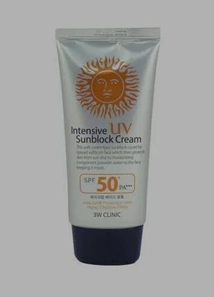 Сонцезахисний крем spf50+ від 3w clinic, 70ml3 фото