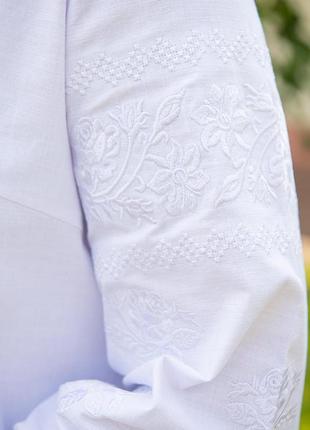 Невероятно красивая и качественная женская вышиванка лён/вышитая рубашка, украинская одежда2 фото