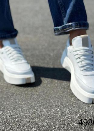 Кроссовки натуральная кожа