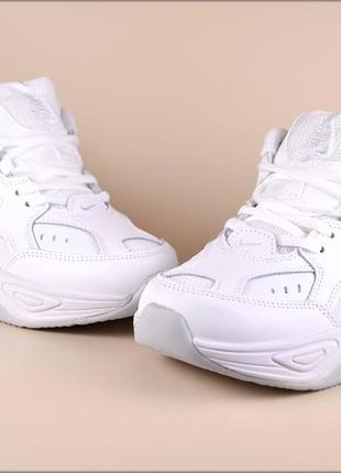 Женские кроссовки nike m2k white3 фото