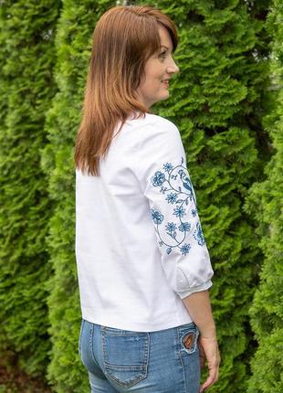 Невероятно красивая и качественная женская вышиванка лён/вышитая рубашка, украинская одежда4 фото
