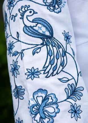 Невероятно красивая и качественная женская вышиванка лён/вышитая рубашка, украинская одежда3 фото