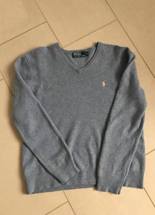 Пуловер шерстяной мужской стильный модный ориг инал ralph lauren размер m/l2 фото