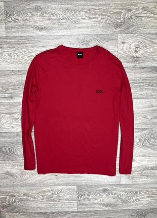 Boss hugo boss long sleeve кофта м размер красная оригинал