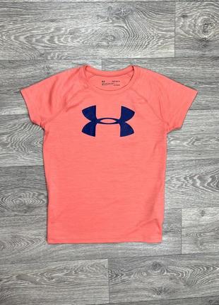 Under armour футболка l размер женская спортивная розовая с лого оригинал