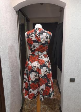 Платье в готическом стиле с черепами панк лолита аниме7 фото