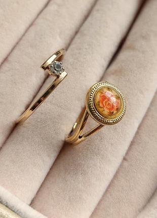 Две нежные коллекционные винтажные кольца от avon.⚜️