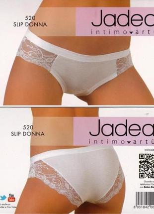 Jadea 520 білі трусики сліп з мереживом