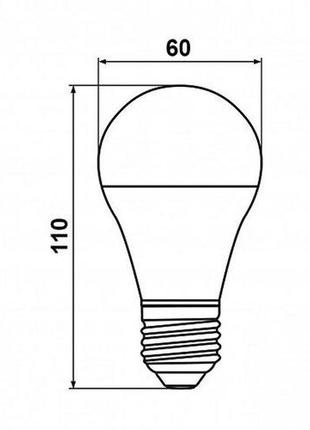 Светодиодная лампа груша biom bt-509 a60 10w e27 3000к матовая4 фото