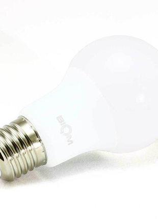 Светодиодная лампа груша biom bt-509 a60 10w e27 3000к матовая3 фото