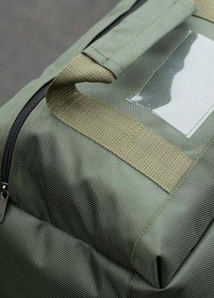Военный тактический баул транспортный для вещей зеленый рюкзак-баул 80 литров армейский10 фото