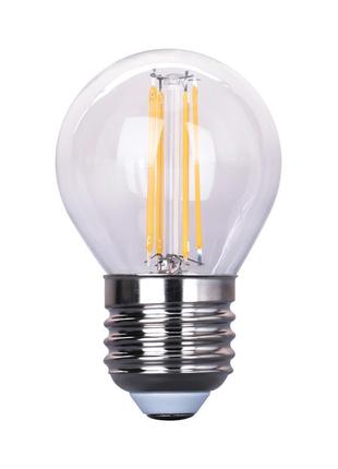 Led лампа velmax v-filament-g45, 4w, e27, 4100k, 400lm.