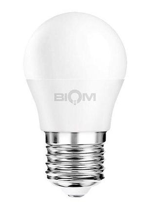 Светодиодная лампа biom bt-584 g45 9w e27 4500к матовая1 фото