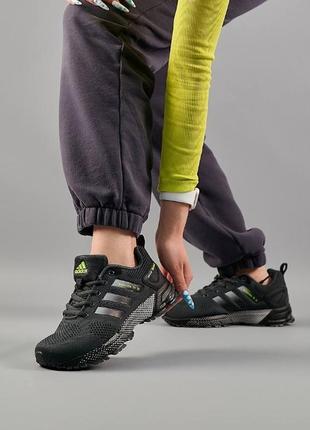 Женские кроссовки adidas marathon tr 26 адидас марафон тр 26 черные1 фото