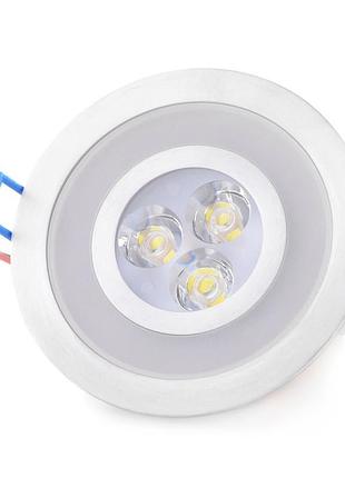 Світильник точковий led-103a/3w cw+2w red 60'