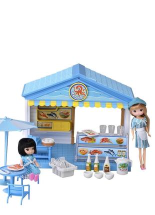 Игровой набор домик для куклы морепродукты im369