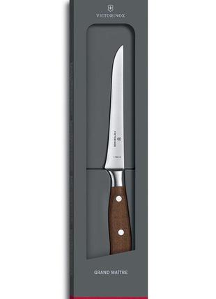 Кухонний ніж victorinox grand maitre wood boning дерево 150 мм (7.7300.15g)2 фото