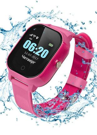 Дитячий смарт-годинник lemfo df50 ellipse aqua з gps трекером рожевий (swjetdf50pink)4 фото