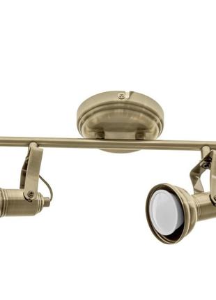 Светильник настенно-потолочный спот лофт htl-196/2 gu10 ab