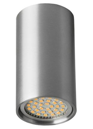 Подсветка тубус накладная al-77/1 gu10 alum ip20