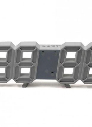 Електронні настільні led годинники з будильником та термометром vst ly 1089 синє підсвічування