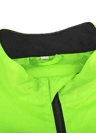 Вітровка велосипедна nuckily mj004 fluorescent xl салатовий (5081-14968)3 фото